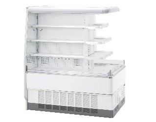 ラウンド型オープンショーケースのイメージ。