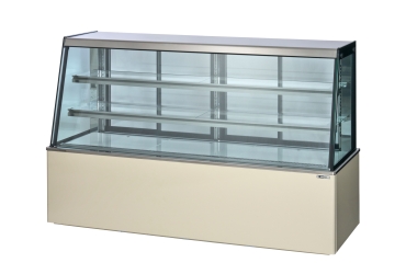 扉が後についている対面販売型ショーケースのイメージです。