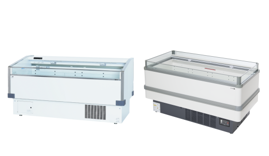 ショーケース：平型、セミ多段タイプのイメージです。